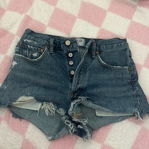 Agolde Blue Jean Shorts